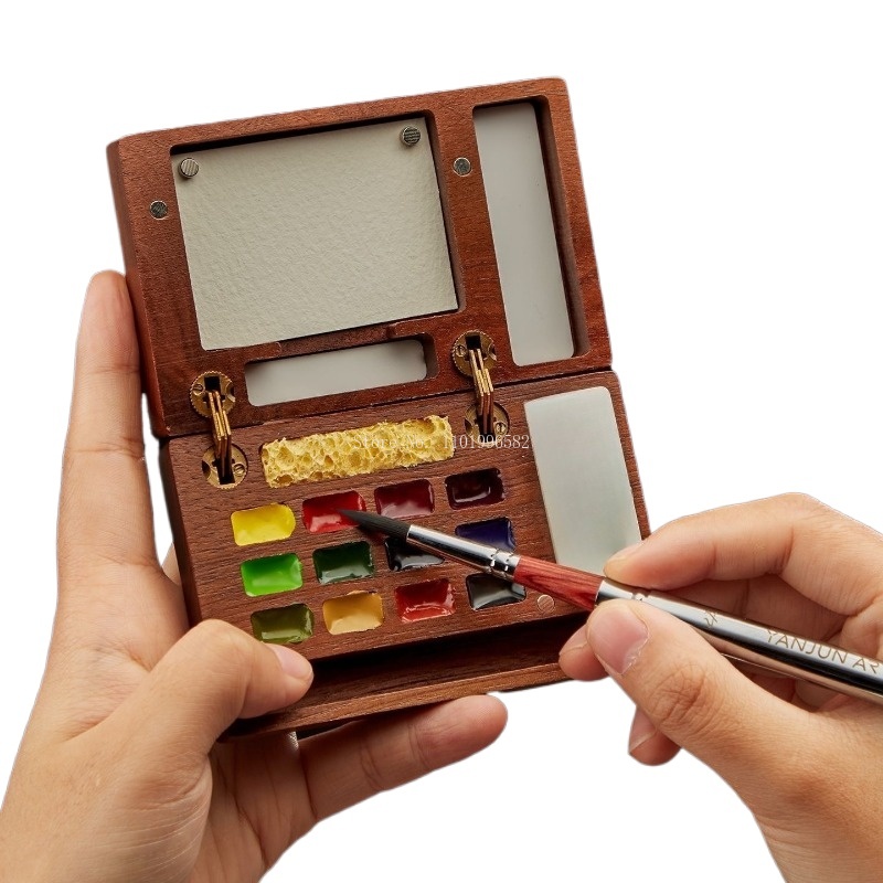 Gouache Paint Set - Cassetta da Pittura da Viaggio in