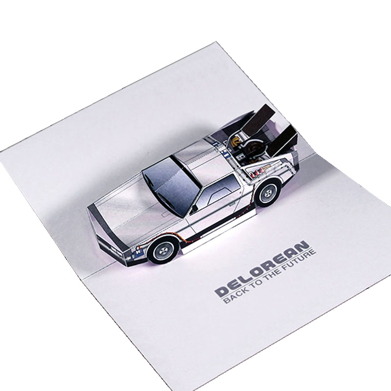 Art Craft Cardboard - Ritorno al futuro Carta POP-UP DMC-12