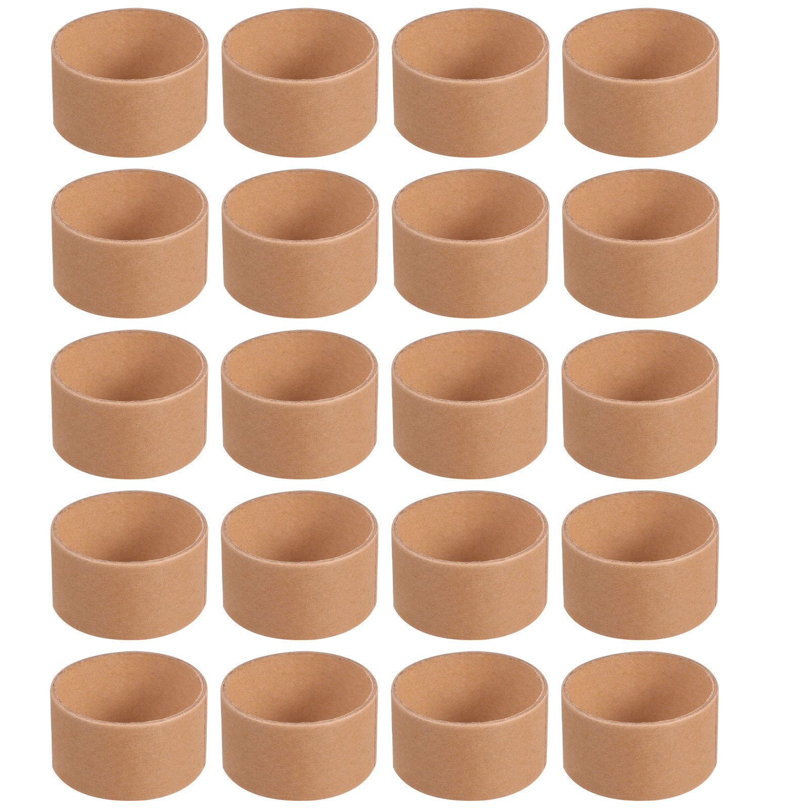 Art Craft Cardboard - 20 tubi di cartone marrone rotondi,