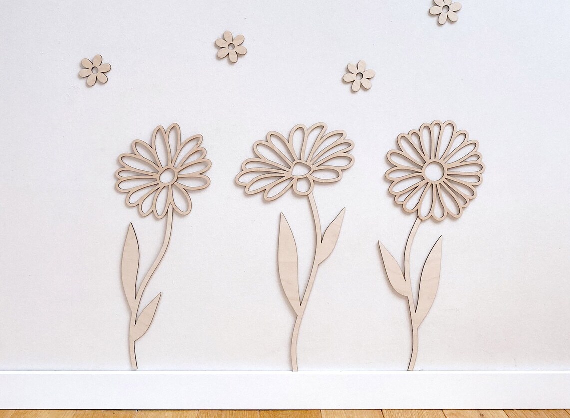 Art And Craft For Nursery - Decorazione da parete con fiori in